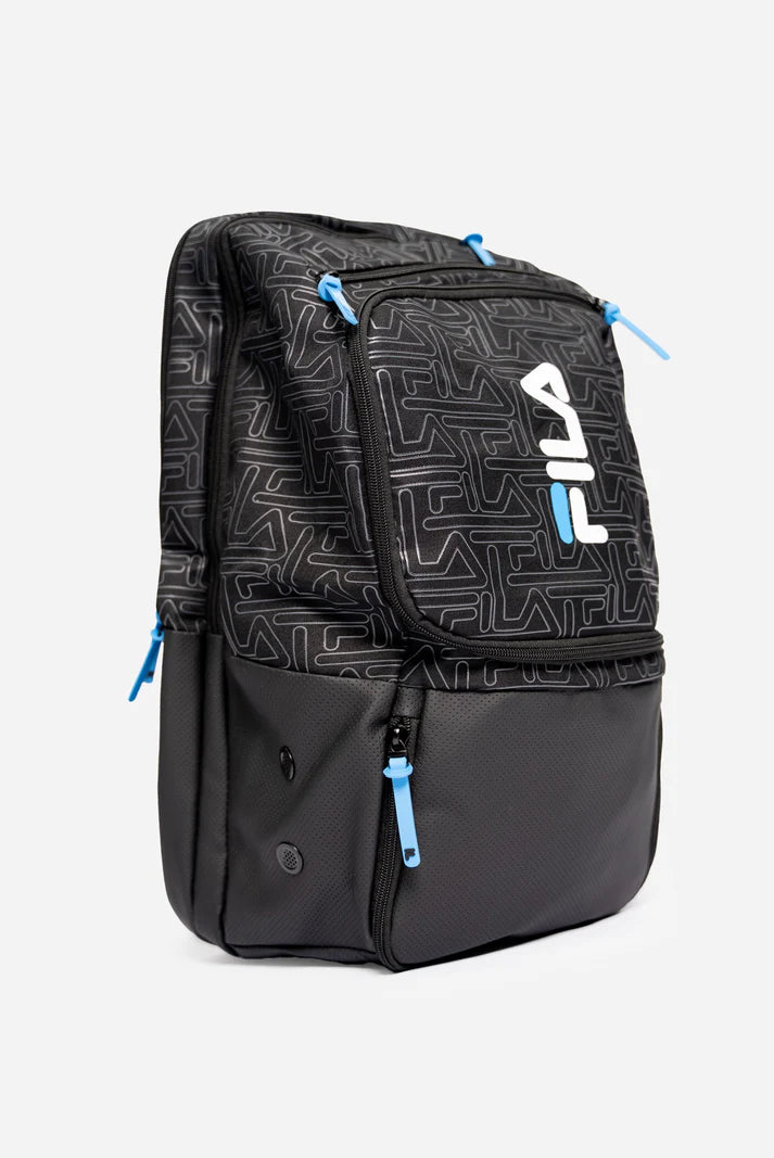 FILA Fabio Padel Bag - Black/Cyan