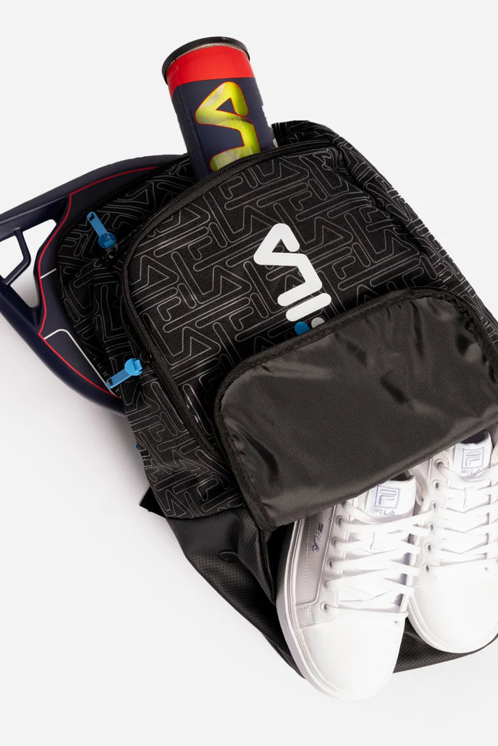 FILA Fabio Padel Bag - Black/Cyan